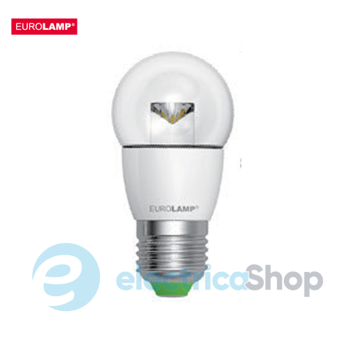 Світлодіодна led-лампа «Eurolamp» ЕКО серія "D" G45 прозора 5 Ватт E27 4000K «нейтральне світло»