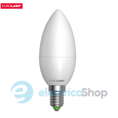 Світлодіодна led-лампа «Eurolamp» ЕКО серія "D" CL 6 Ватт E14 3000K «тепле світло»