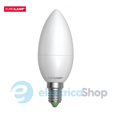 Світлодіодна led-лампа «Eurolamp» ЕКО серія "D" CL 6 Ватт E14 4000K «нейтральне світло»