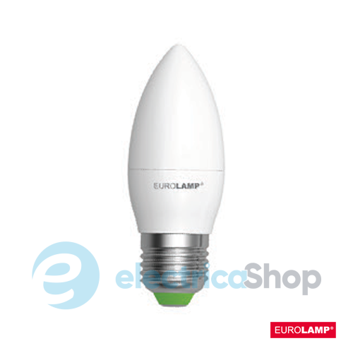 Светодиодная led-лампа «Eurolamp» ЕКО серия "D" CL 6 Ватт E27 3000K «теплый свет»