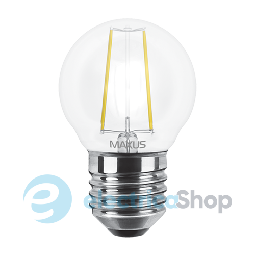 Світлодіодна лампа MAXUS Filament, G45, 4W 3000K E27 (1-LED-545)