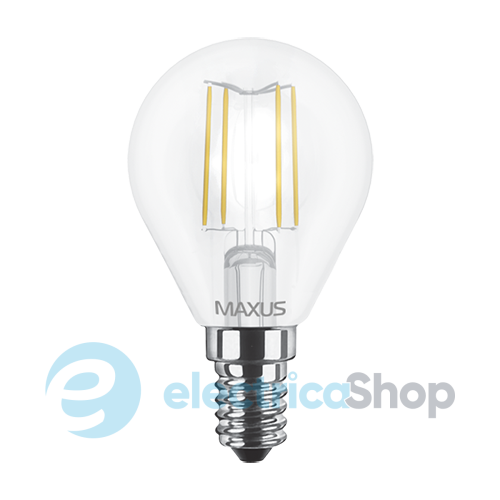 Світлодіодна лампа MAXUS Filament, G45, 4W 3000K E14 (1-LED-547)