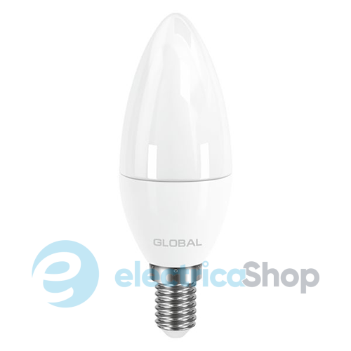 Светодиодная лампа GLOBAL LED C37 CL-F 5W 4100K 220V E14 AP (1-GBL-134)