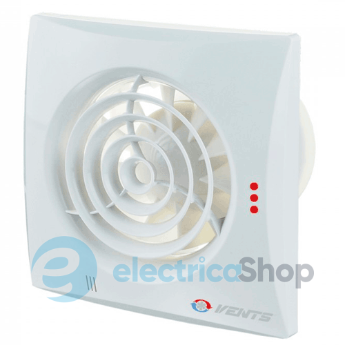 Витяжний вентилятор Вентс 100 Квайт ВТ &#8709;100 вимикач з таймером, колір білий