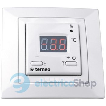 Терморегулятор Terneo Kt для систем сніготанення з термозахистом, білий