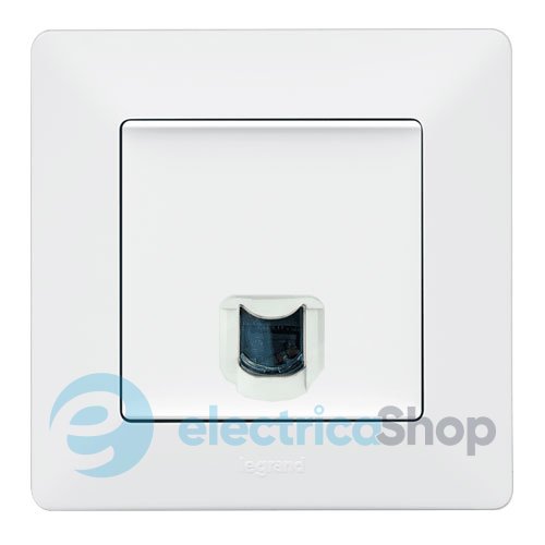 Розетка PC-1 компьютерная RJ45 UTP 5cat., Valena Life, цвет белый