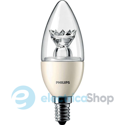 Лампа светодиодная Philips LEDcandle D E14 6-40W 827 B39 CL Master