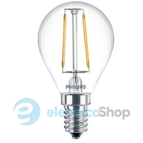 Лампа светодиодная декоративная Philips LED Filament ND E14 2.3-25W 2700K 230V P45 1CT APR