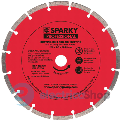 Диск алмазный SPARKY 20009540200 &#216;230