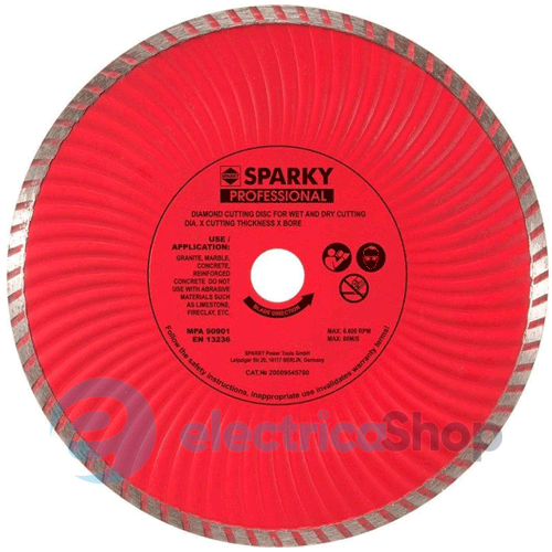 Диск алмазний SPARKY 20009545600 Turbo &#216;125