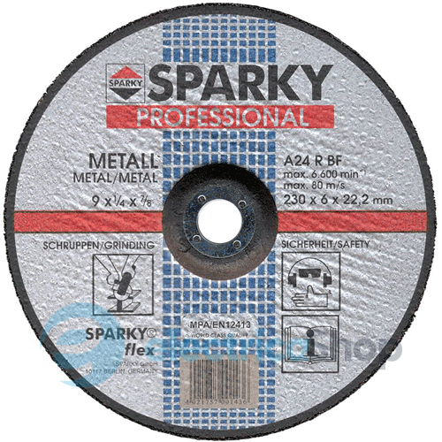 Диск SPARKY 20009565304 шліфувальний по металу &#216; 230 мм