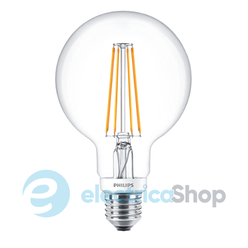 Лампа світлодіодна декоративна Philips LED Fila Dim E27 7-70W 2700K 230V G93 CL