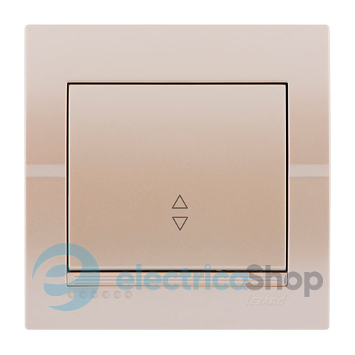 Выключатель проходной Lezard Deriy (жемчужно-белый металлик)