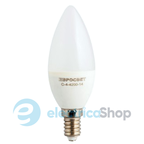 Лампа світлодіодна Евросвет свічка З-4-4200-14 4Вт 170-240V