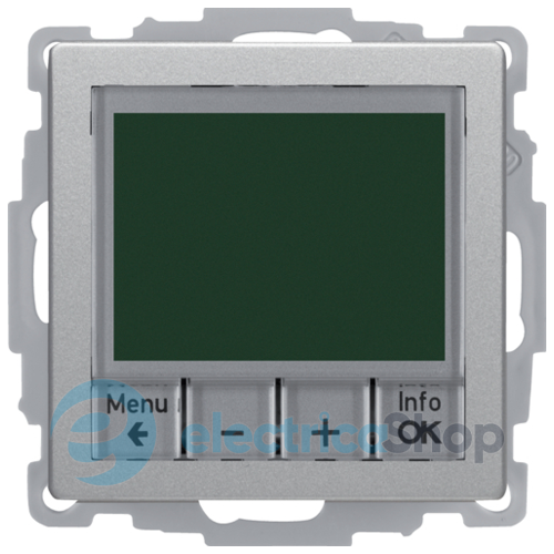 Термостат цифровий з таймером, з дисплеєм, 8А/250В, алюміній, «Q.1»/«Q.3»/«Q7» 20446084