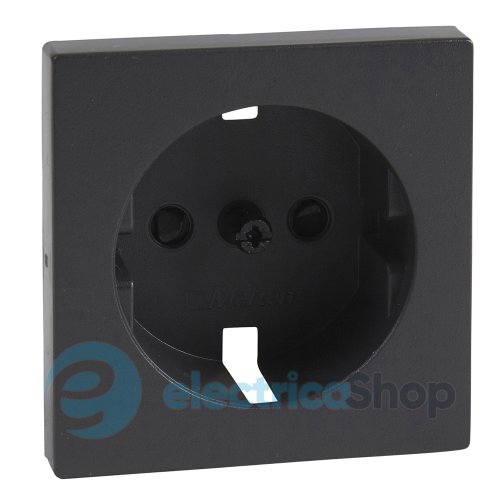 Накладка розетки с з/к и шторками Merten SM MTN2330-0414 антрацит