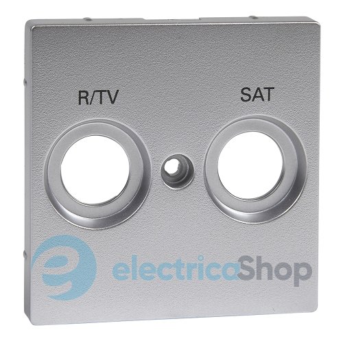 Панель розеток R/TV+SAT, колір алюмінію Merten SM MTN299260