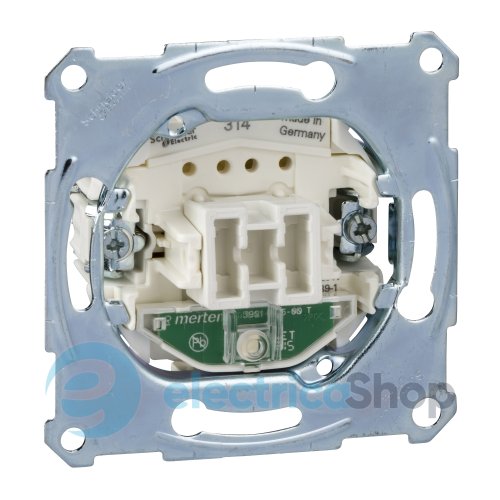 Мезанизм выключателя 1-кл. c подсв. 10АX/250V (автомат. клеми) Merten MTN3131-0000