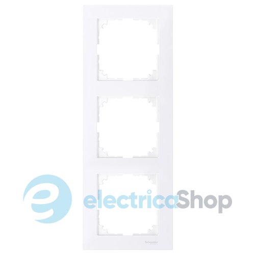 Рамка 3-постовая Merten M-PURE MTN4030-3625 активный белый