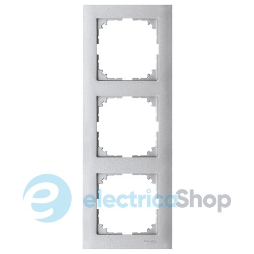 Рамка 3-постовая Merten M-PURE MTN4030-3660 алюминий