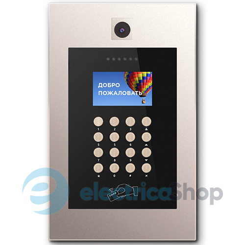 IP SIP Вызывная панель AA-09E GOLD (сенсорные кнопки)