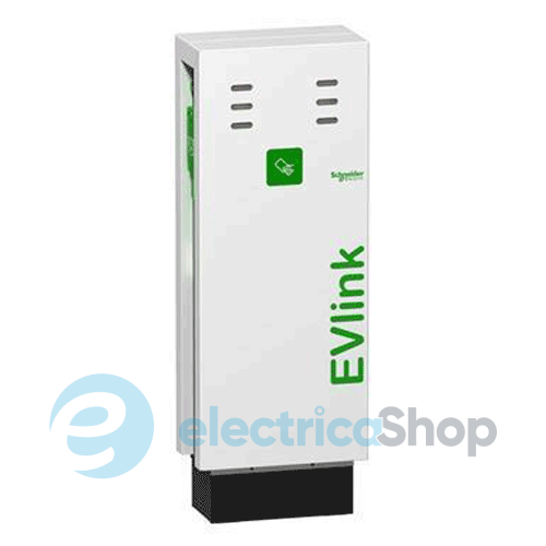 Зарядна станція для паркінгу (монтаж на підлогу) EVlink Parking 2хТ2 зі шторками 7.4 КВТ