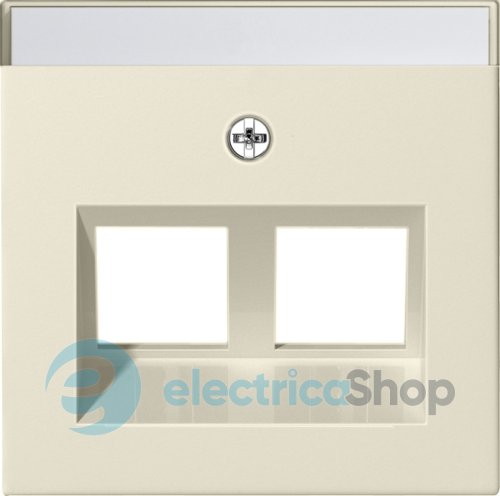 Накладка 30° для Modular Jack 2-м с надисом System 55 Gira 264001, кремовый глянец