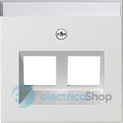 Накладка 30° для Modular Jack 2-м з надисом System 55 Gira 264003, білий глянсовий