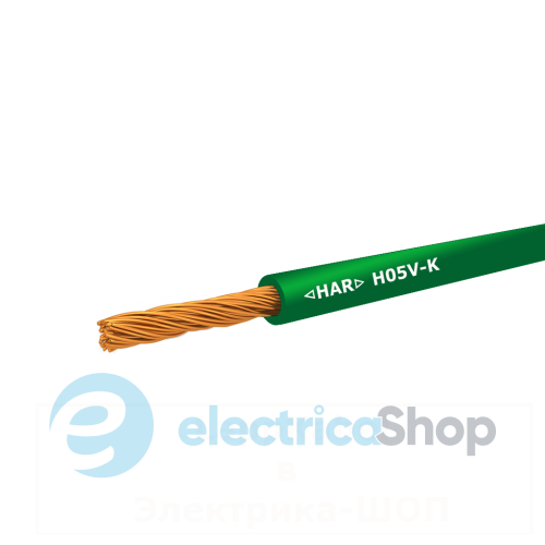 Провід 1X0,75мм&#178; H05V-K GN зелений
