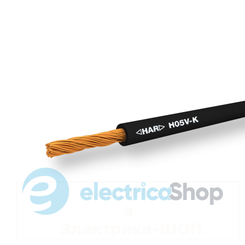 Провод 1X1,0mm&#178; H05V-K BK черный