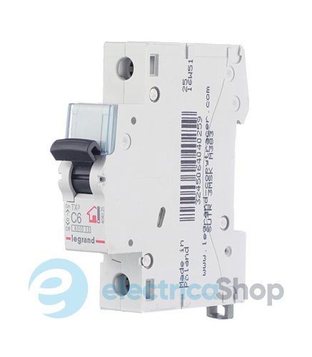 Автоматичний вимикач 1-п Legrand TX&#179; С20, 6кА