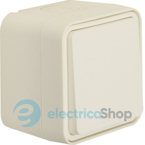 Вимикач 2-полюсний, роздільні вхідні клеми, IP55, полярний білий, 10АX/250В W.1