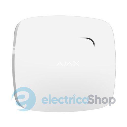 Бездротовий датчик диму Ajax FireProtect Plus (з сенсорами температури і чадного газу) білий