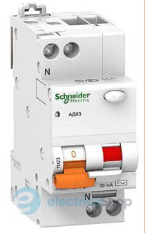 Дифференциальный автомат «Schneider Electric — Домовой» 2-п 16А 30мА тип - «С»