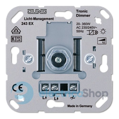 Механизм роторного диммера TRONIC 20-360 Вт 243EX JUNG