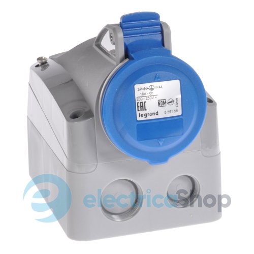 Розетка накладна 16A 3К+Н+З 230В IP44 P17 Tempra Pro