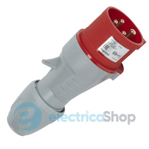 Вилка пряма 32A 3К+З 415В IP44 P17 Tempra Pro