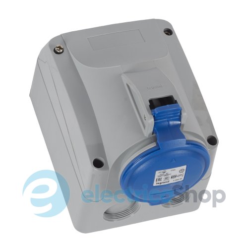 Розетка накладна 32A 2К+З 230В IP44 P17 Tempra Pro