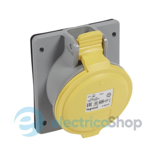 Розетка встраиваемая 32А 2К+З 130В IP44 P17 Tempra Pro