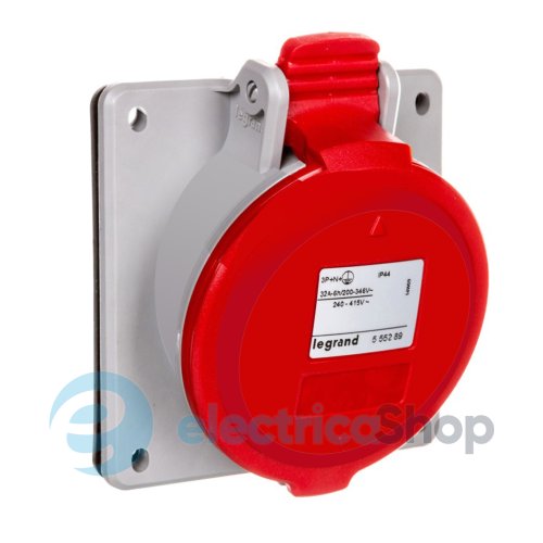 Розетка панельная 32A 3К+Н+З 415В IP44 P17 Tempra Pro