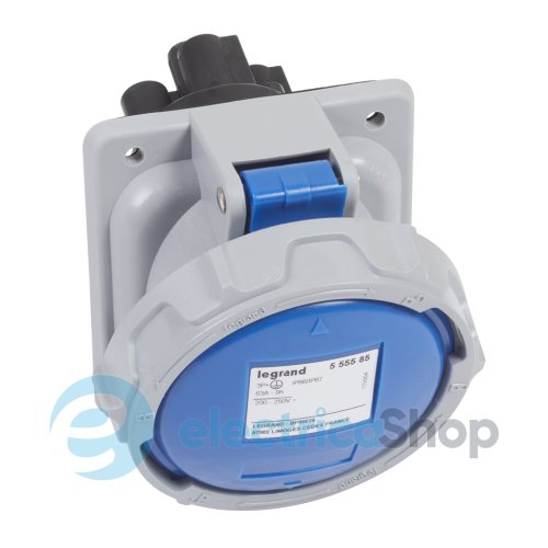Розетка вбудована 63А 3К+З 230В IP67 P17 Tempra Pro