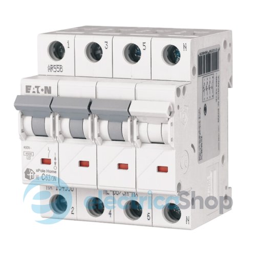Автоматичний вимикач 3p+N EATON xPole Home HL-C63/3N