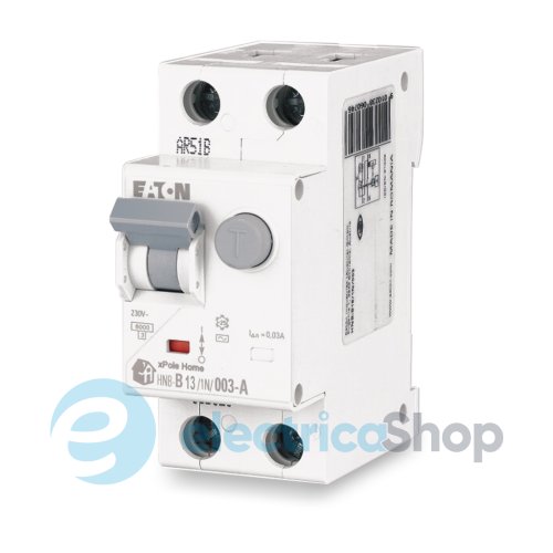 Дифференциальный автомат 1P+N HNB-B13/1N/003-A Eaton xPole Home