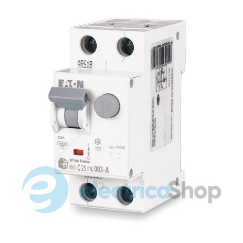 Диференційний автомат 1P+N HNB-C25/1N/003-A Eaton xPole Home