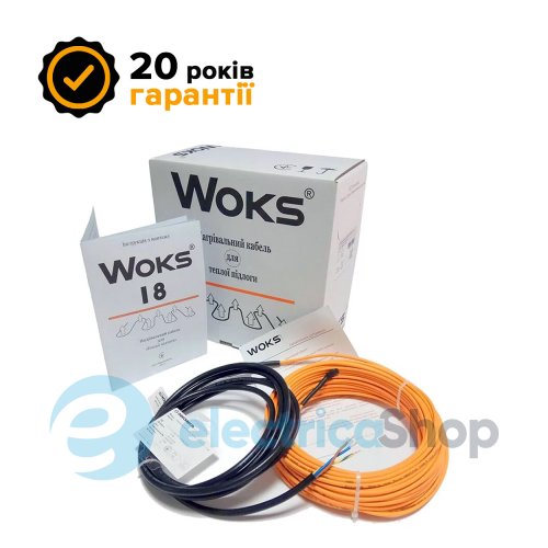 Двухжильный кабель для теплого пола Woks-18, 295 Вт (16м)