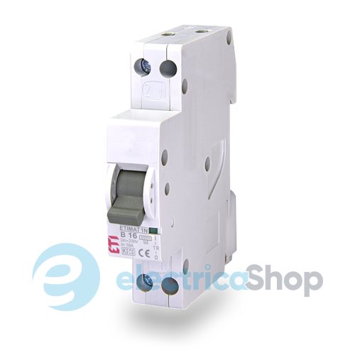 Автоматический выключатель ETI ETIMAT 6 1p+N (1мод.) C 6А (6 kA)