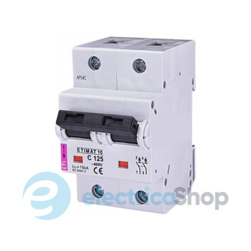 Автоматический выключатель ETI ETIMAT 10 2p B 80А (20kA)