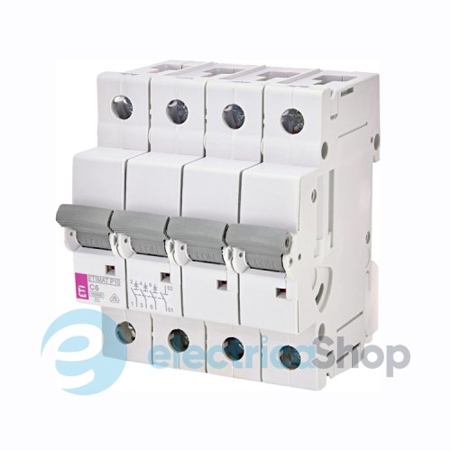 Автоматичний вимикач ETI ETIMAT 10 3p+N C 2А (10 kA)
