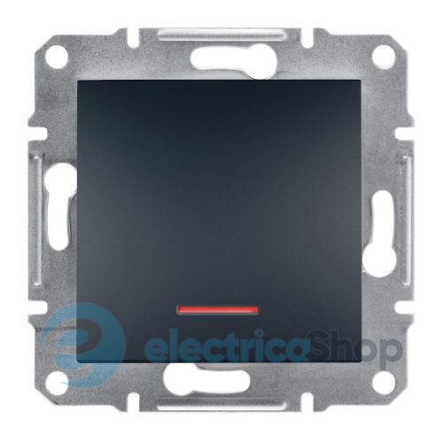 Перемикач з підсв. 1-кл. для серії Asfora Schneider Electric EPH1500171 антрацит