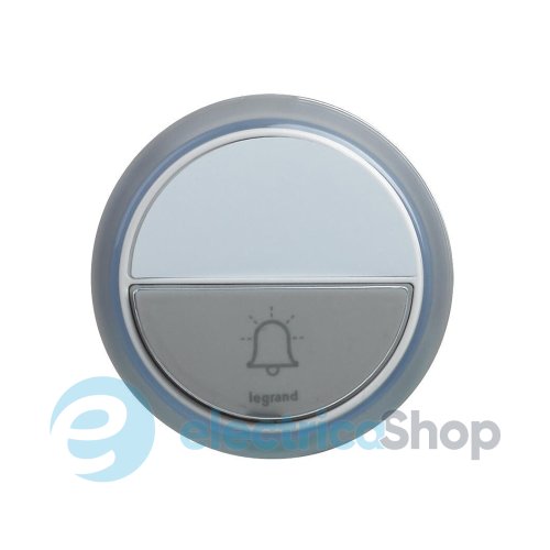 Кнопка звонка КОМФОРТ на батарейке, IP44, Legrand 94278 цвет белый